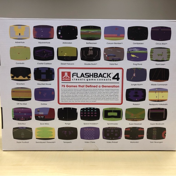 Atari Flashback 4 Classic Game Console 40th Anniversary Deluxe Edition 75 Games